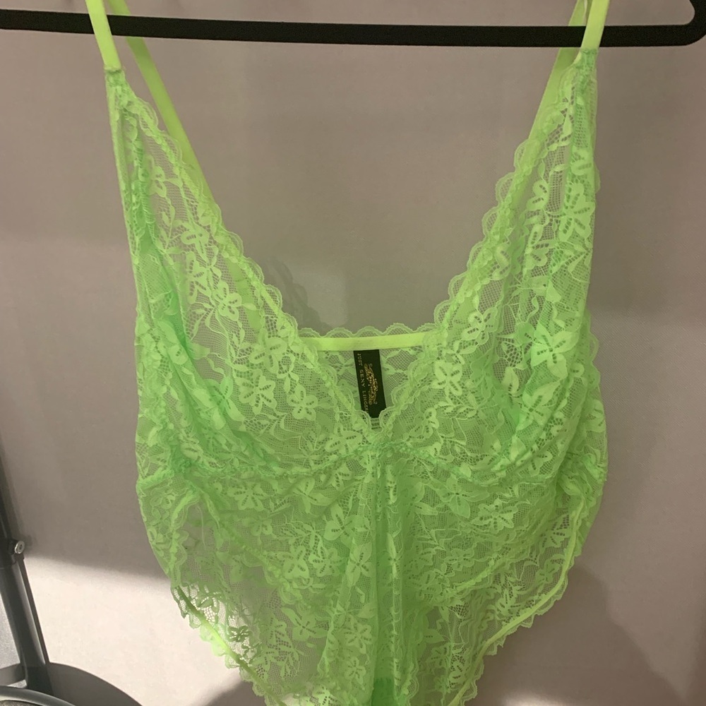 Lace Neon Green Bodysuit